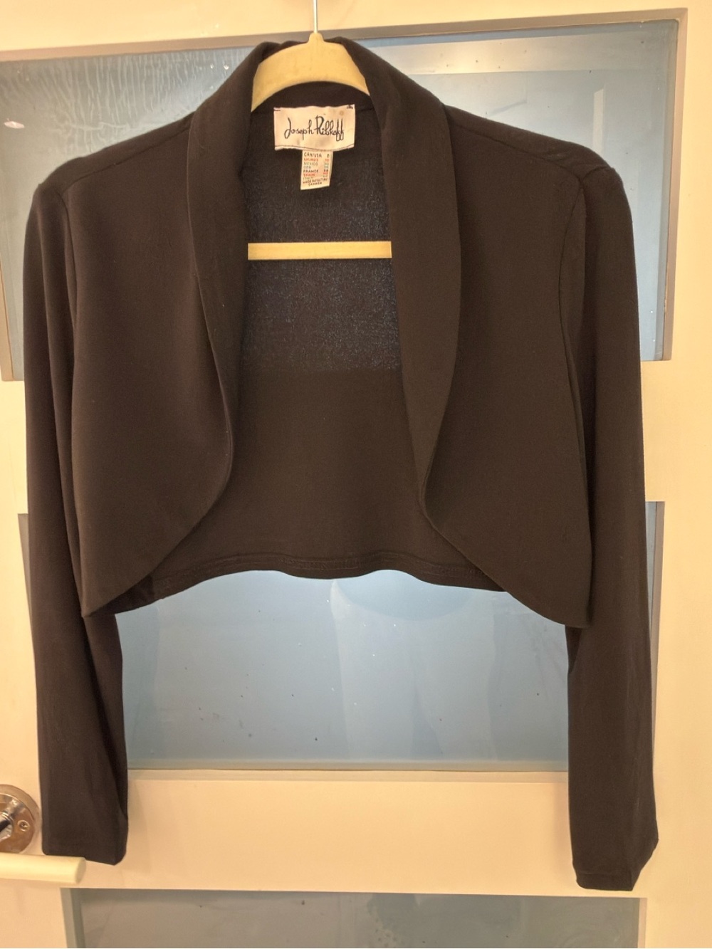 Joseph Ribkoff Black Boléro long sleeves size 8